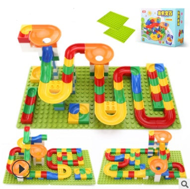 Children Large  Particles Assembled Slide Puzzle Blocks Toys 3-10 Years Old Boy Toy