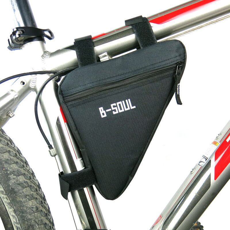 Bolsa de sillín para bicicleta de montaña, kit de herramientas triangular, bolsa de tubo superior, accesorios para equipos de bicicleta
