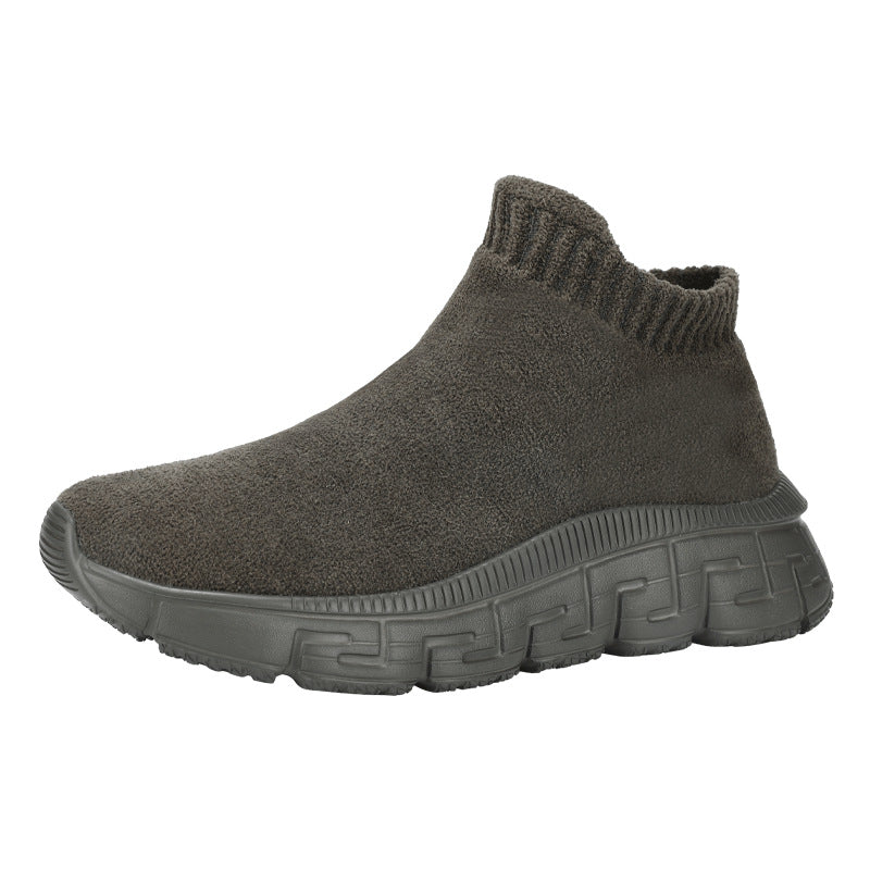 Tecnología Flying Tejido Superficie Invierno Moda Transpirable Cómodo Slip-on Zapatos Casuales