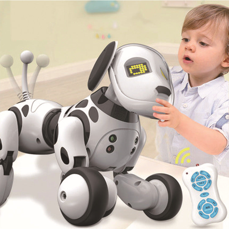 Juguete electrónico para mascotas con Control remoto eléctrico, Perro Robot inteligente, inteligente para niños