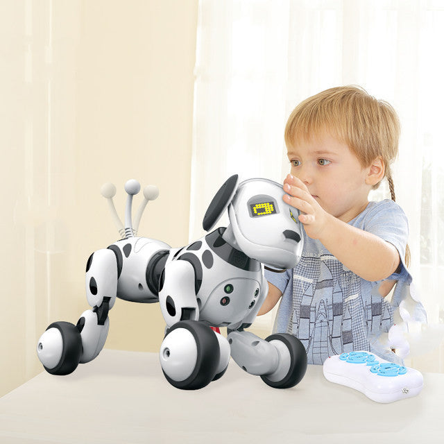 Juguete electrónico para mascotas con Control remoto eléctrico, Perro Robot inteligente, inteligente para niños