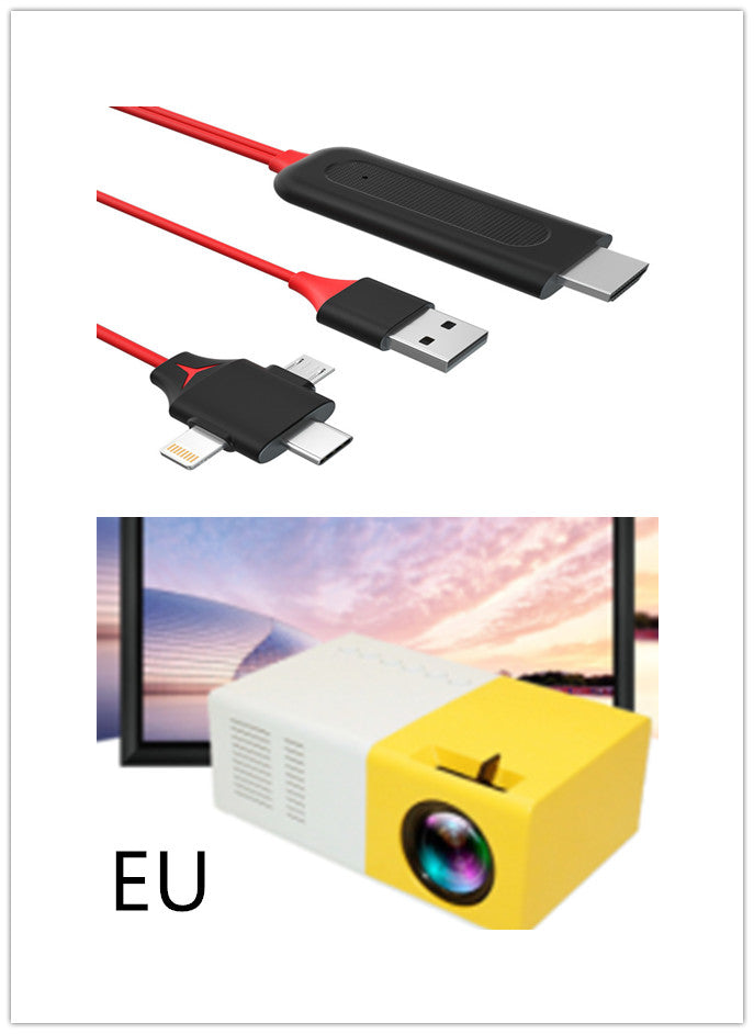 Proyector portátil 3D Hd Led cine en casa cine compatible con HDMI proyector de Audio Usb Yg300 Mini proyector