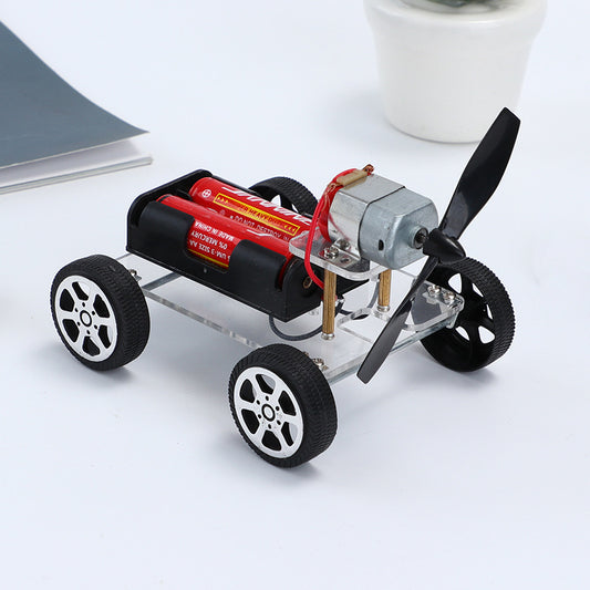 Coche de viento Diy, Kit electrónico, juguetes científicos, juguetes educativos para niños, experimentos, juguetes de invención creativa