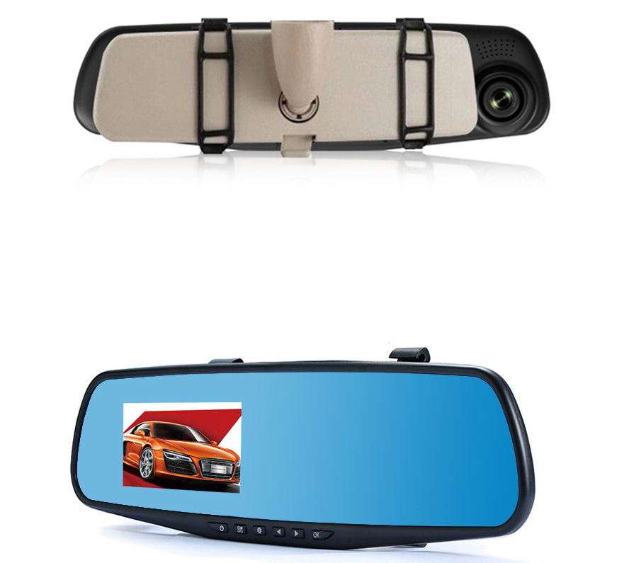 3.5 Inch Rearview Mirror Car Driving Recorder High List Lens