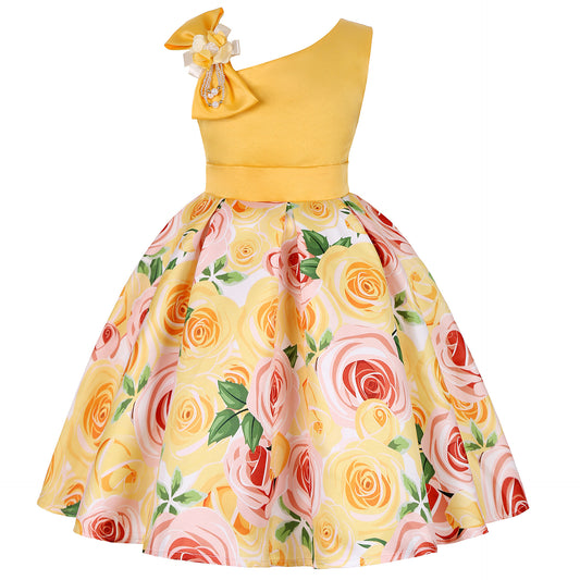 Vestidos para niñas Vestidos de princesa para niñas Vestidos infantiles con estampado digital