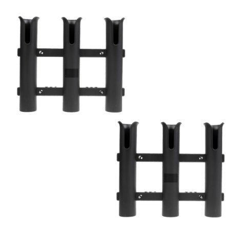 Three-Barrel Plastic Fishing Rod Holder, Fishing Rod Holder, Boat Kayak Holder