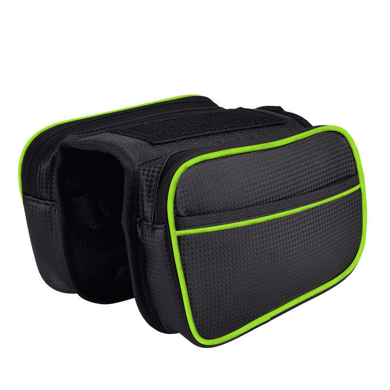 Saddle Bicycle Tube Bag Mountain Bike Self Bag Front Beam Bag Riding Equipment Car Accessories Bag Mobile Phone Bag