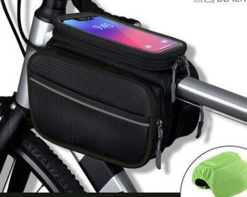 Saddle Bicycle Tube Bag Mountain Bike Self Bag Front Beam Bag Riding Equipment Car Accessories Bag Mobile Phone Bag