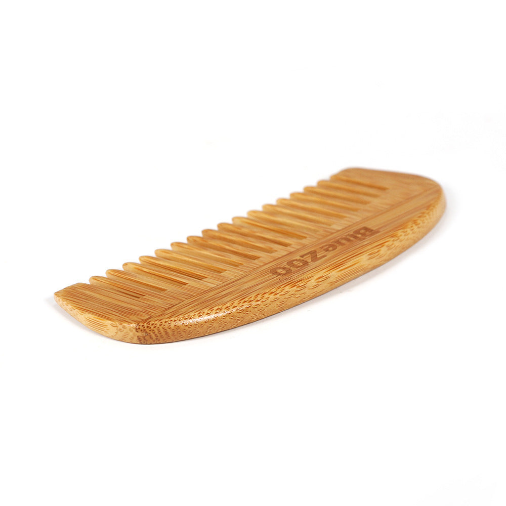 Bamboo Crescent Hair Portable Hairdressing Comb Wooden Comb Anti-static