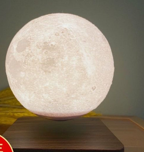 Lámpara de mesa de levitación magnética Luz de luna Impresión 3D Luz nocturna de planeta