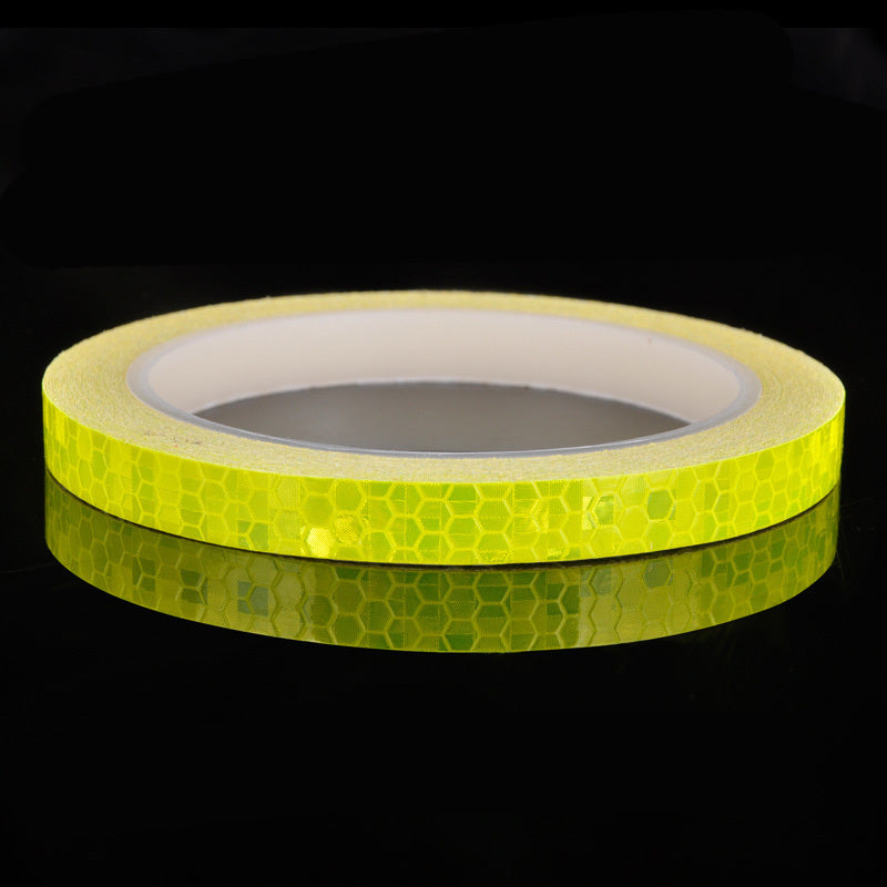 1CM  8M Bicycle Wheels Reflect Fluorescent Bike Reflective Sticker Strip Tape For Cycling Warning