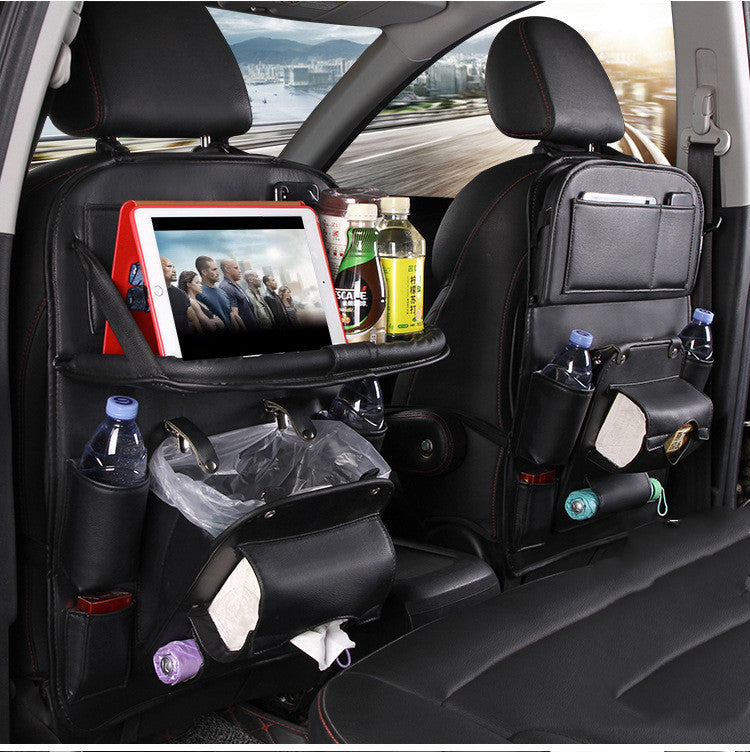 Bandeja organizadora para bolsa de almohadilla, asiento de coche, papelera, accesorios para automóviles, mesa plegable de viaje