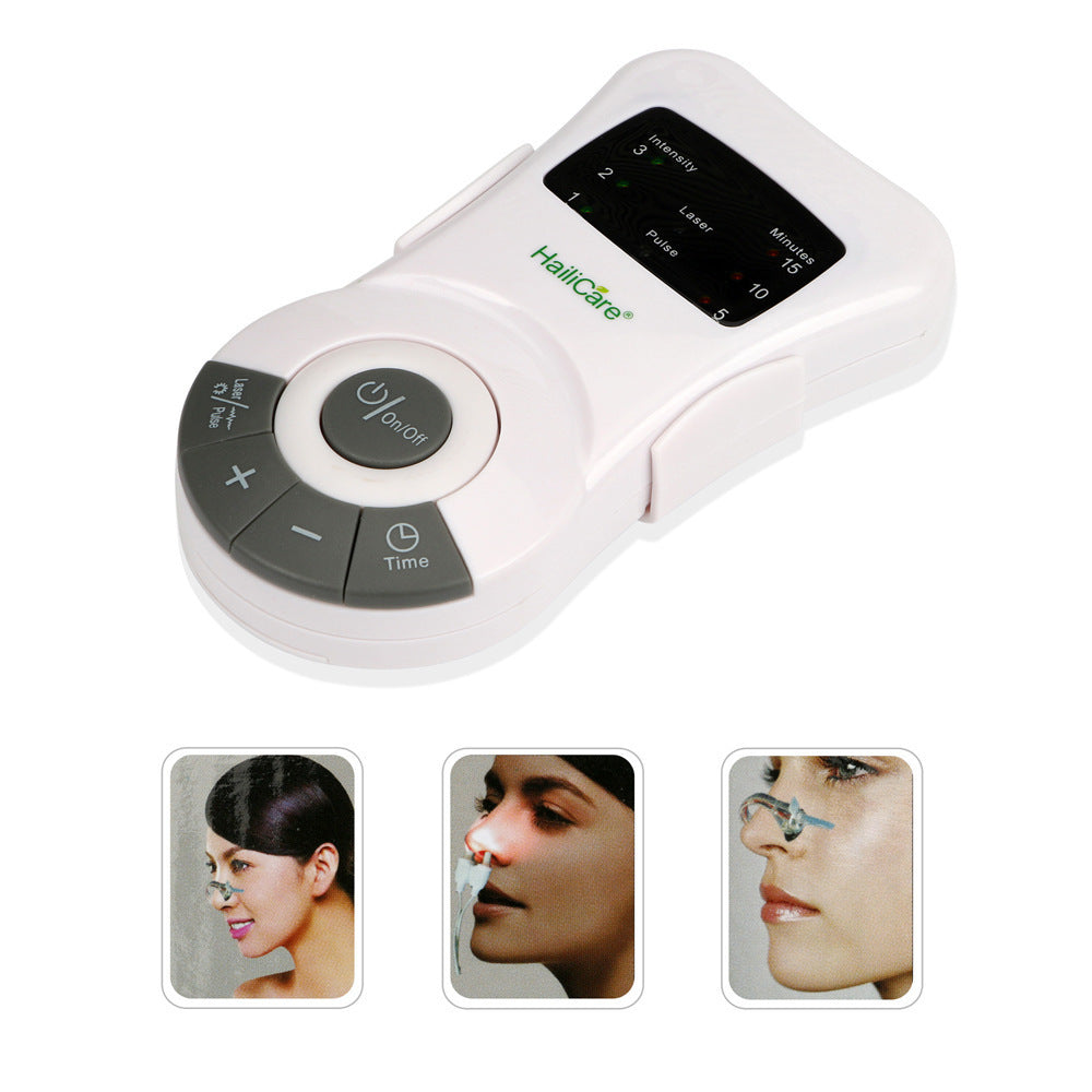 Allergy Rhinitis Therapy Machine Electric Sinusitis Sneezing Nasal Itching Nose Care Device Safety Laser Light Treatment Cure