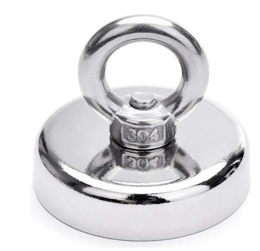 Deep Sea Fishing Suction Cup D25mm Round Ring Fishing Magnet