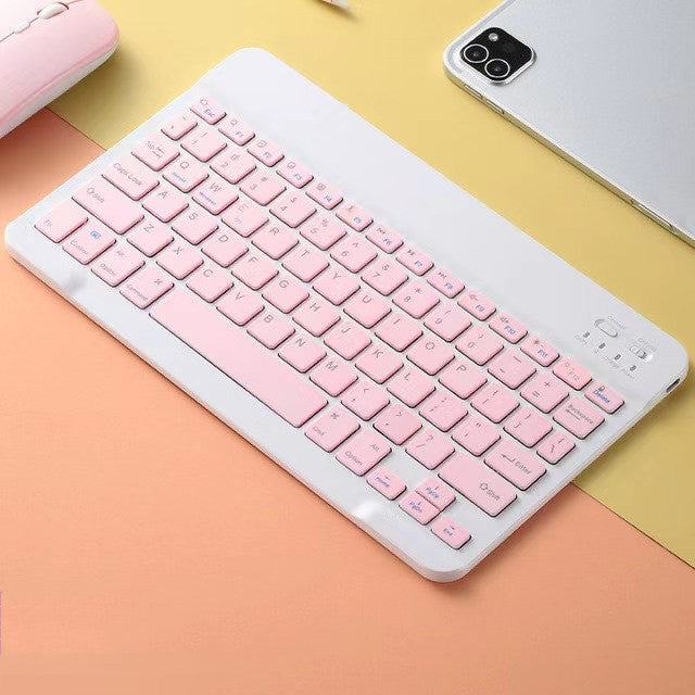 Compatible with Apple , Color Macaron Ultra-Thin Wireless Keyboard And Mouse