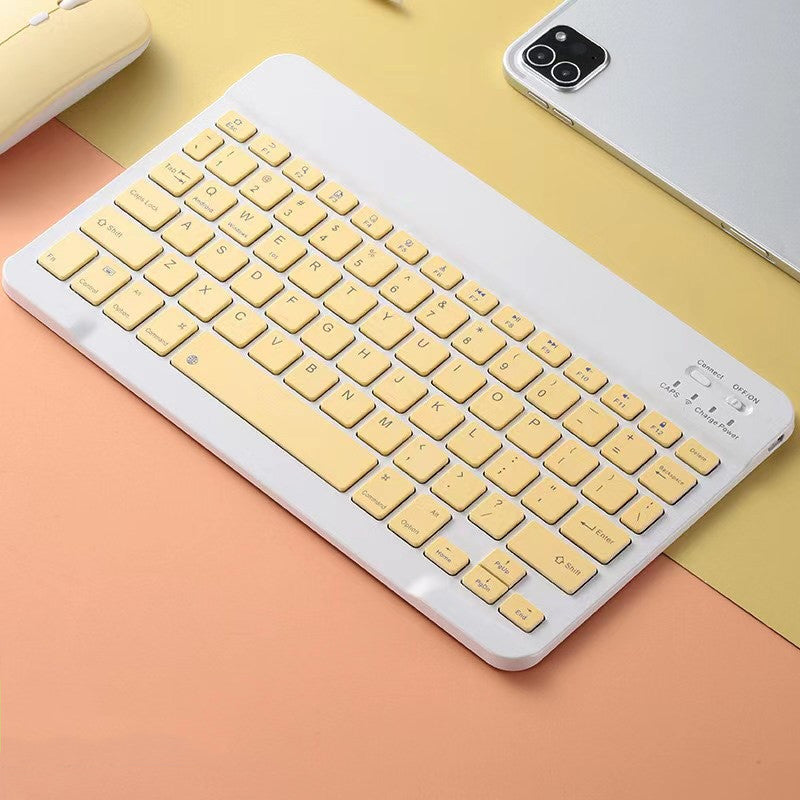 Compatible with Apple , Color Macaron Ultra-Thin Wireless Keyboard And Mouse