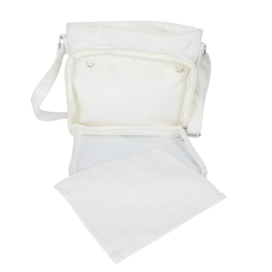 One-Shoulder Canvas Messenger Pain Bag 20Cm Bar   Doll Doll Out Transparent Canvas Bag With Tying Board Cloth