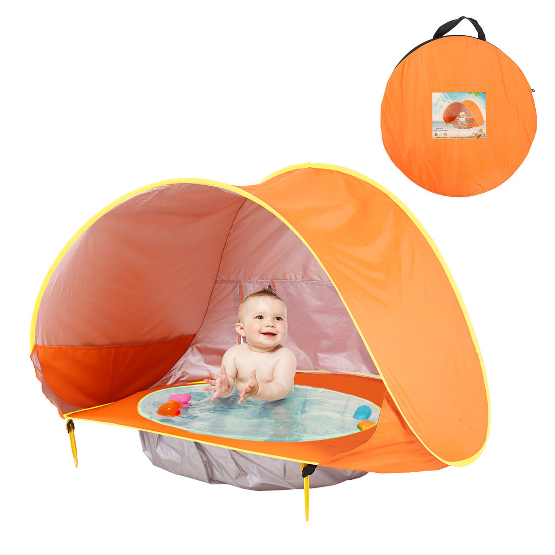 Tienda de campaña para la playa para bebé, piscina de sombra portátil, refugio solar con protección UV para niños, juguetes al aire libre, piscina para niños, tienda de campaña para jugar en casa, juguetes