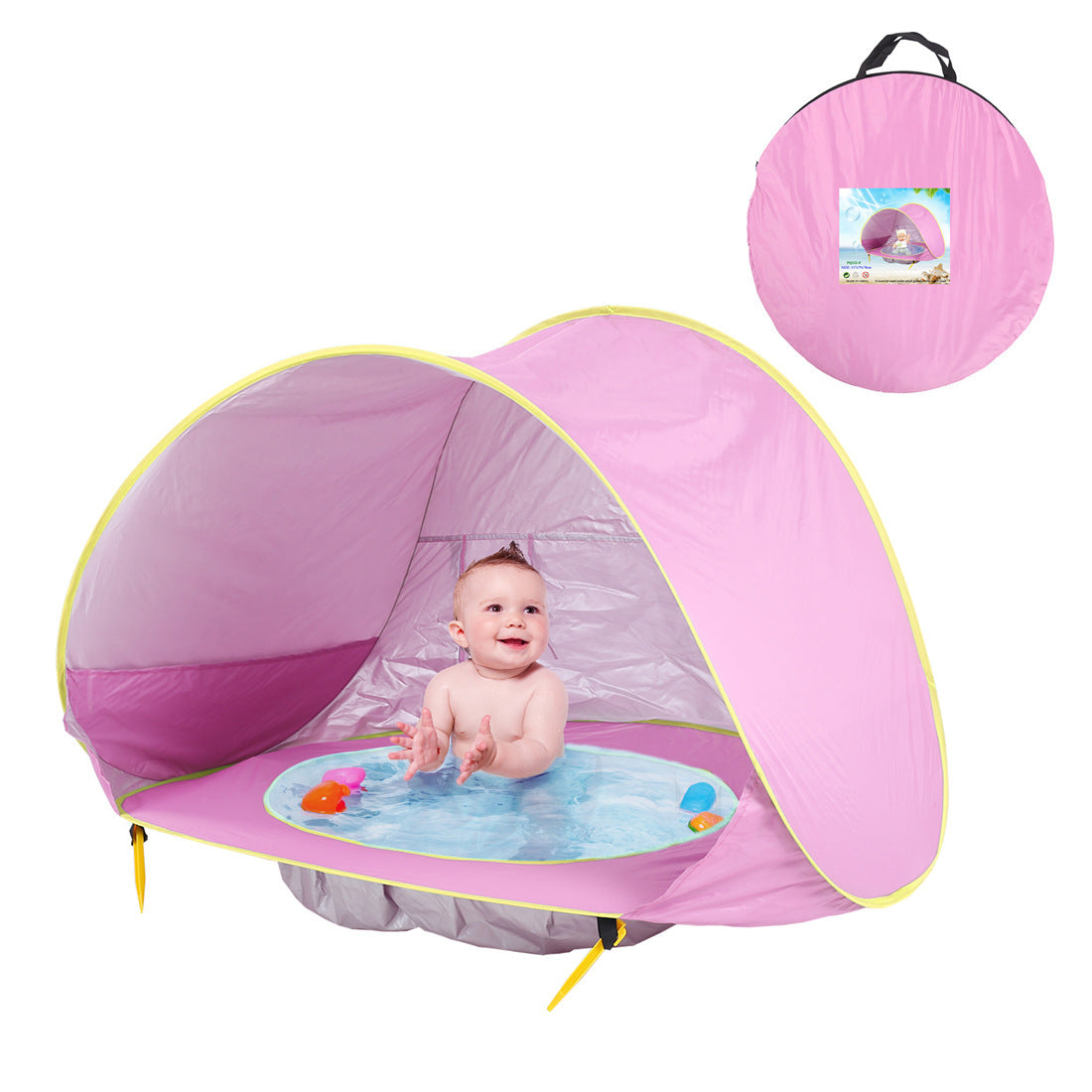 Tienda de campaña para la playa para bebé, piscina de sombra portátil, refugio solar con protección UV para niños, juguetes al aire libre, piscina para niños, tienda de campaña para jugar en casa, juguetes