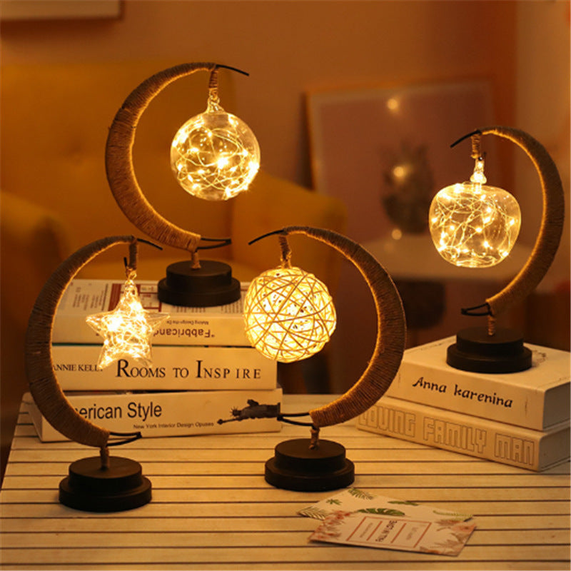 Led Modeling Lights Star Moon AppleChristmas Decoration Lights