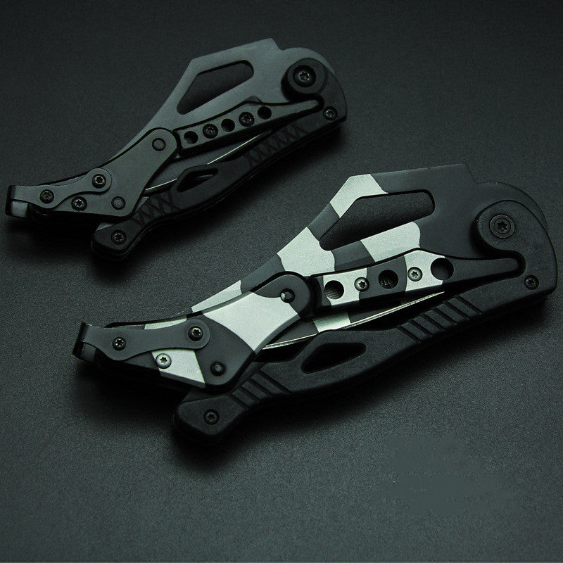 Training Folding Knife To Carry Keychain Knives High 440C Steel Heat Treatment Processing