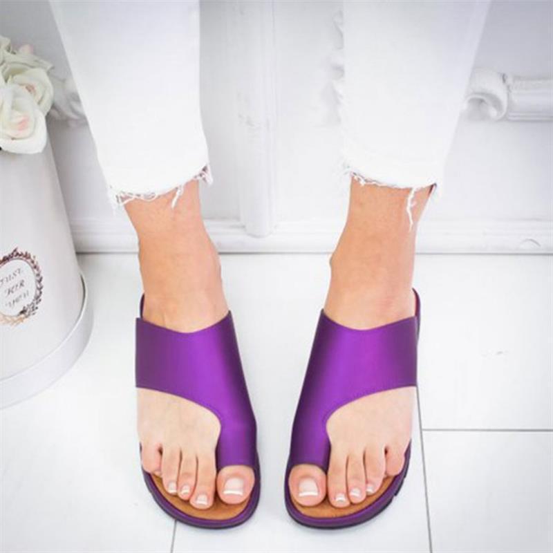 Womens Sandals New Female Shoes Comfy Platform Flat Sole Orthopedic Bunion Corrector Plus Size 35-43 Casual Shoes Woman