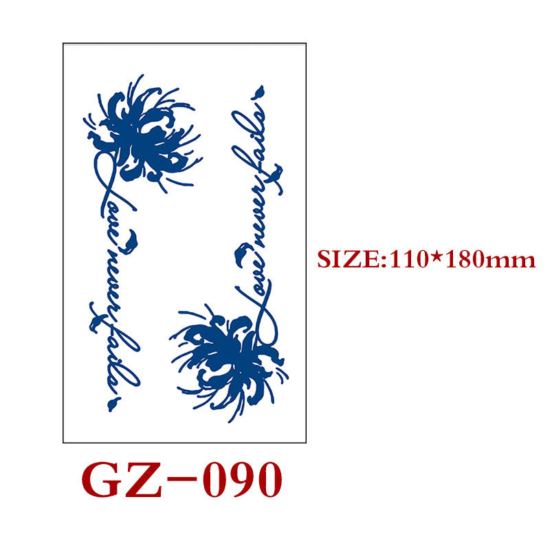 Herbal Tattoo Stickers Semi-permanent Tattoo Stickers Waterproof And Sweatproof