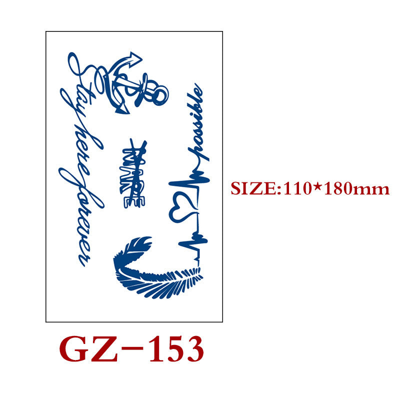 Herbal Tattoo Stickers, Semi-permanent Tattoo Stickers, Waterproof, Sweat-proof, Customizable