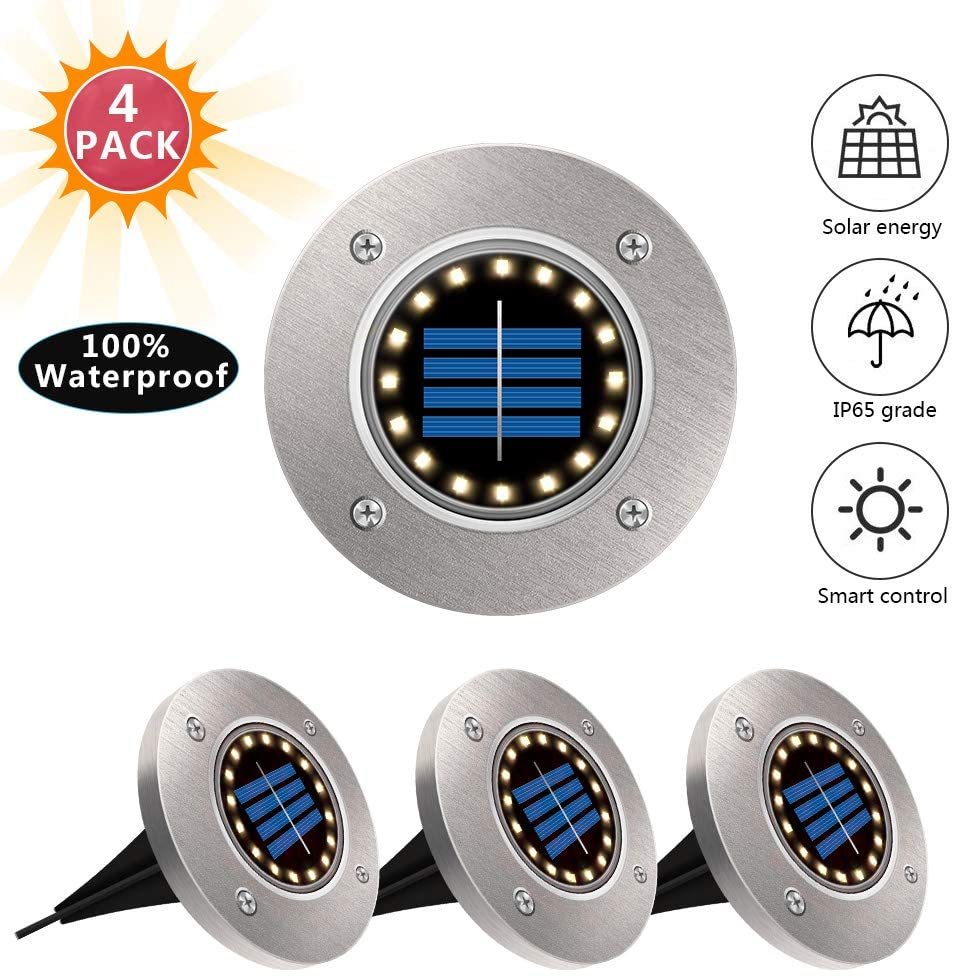 8LED Waterproof Solar Powered Garden Lights