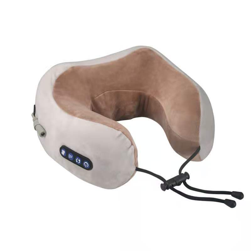 Almohada de masaje en forma de U, dispositivo de masaje de cuello, aparato masajeador eléctrico para cuello, hombro, espalda, masajeador Cervical para relajación corporal