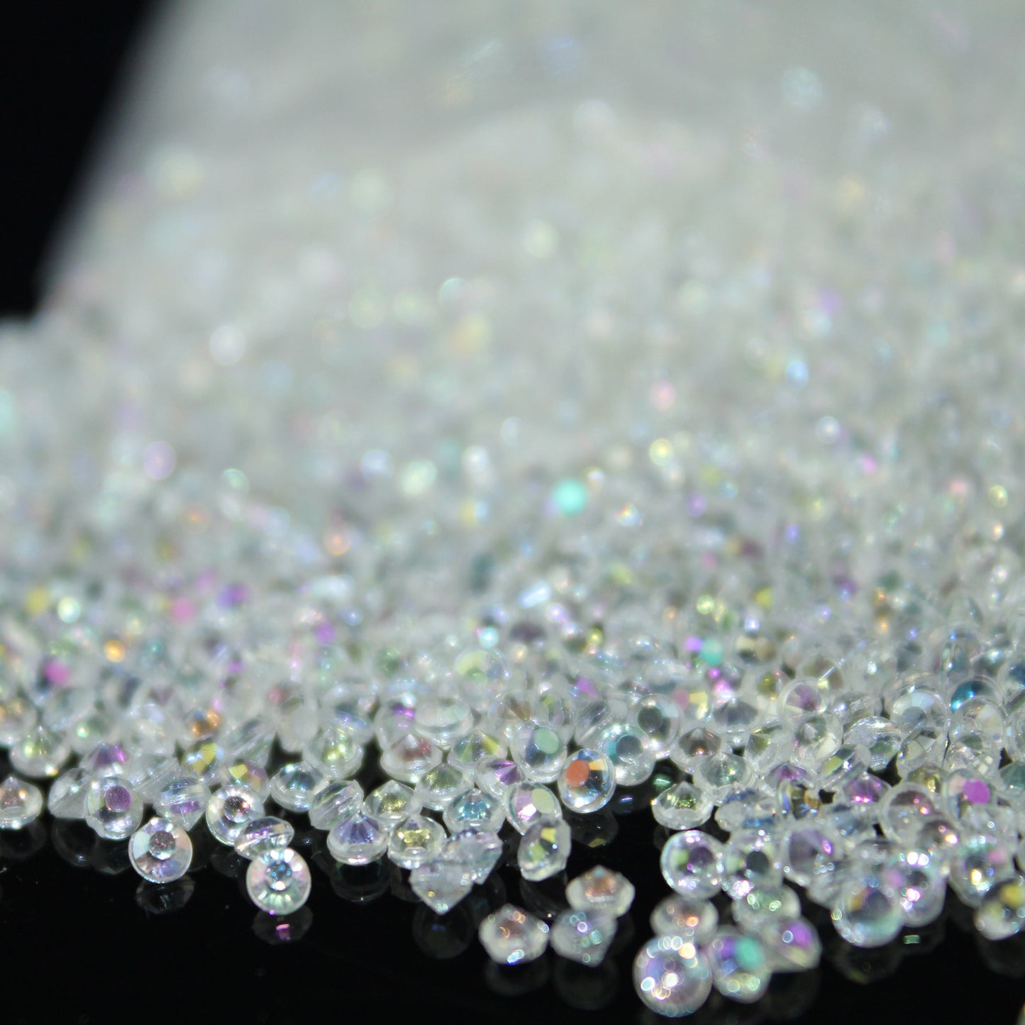 2.5mm Transparent Acrylic  Bottom Diamond Wedding Loose Diamond Jewelry