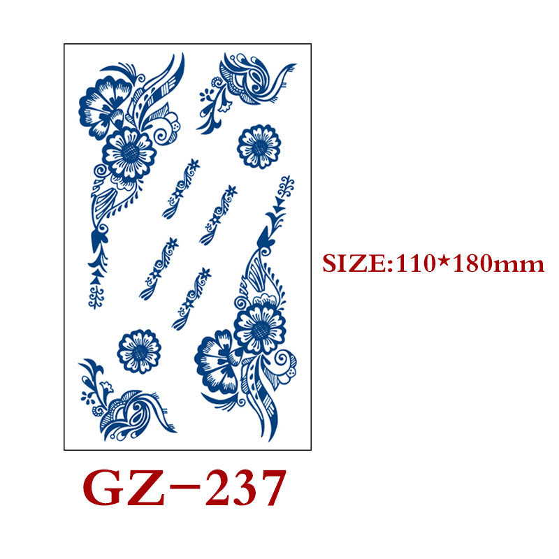 Herbal Waterproof And Sweat Proof Semi-permanent Tattoo Stickers