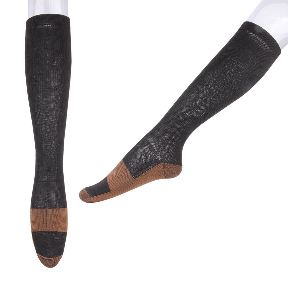 Unisex Anti-Fatigue Compression Socks Foot Pain Relief Soft Miracle Copper Anti Fatigue Magic Socks Support Knee