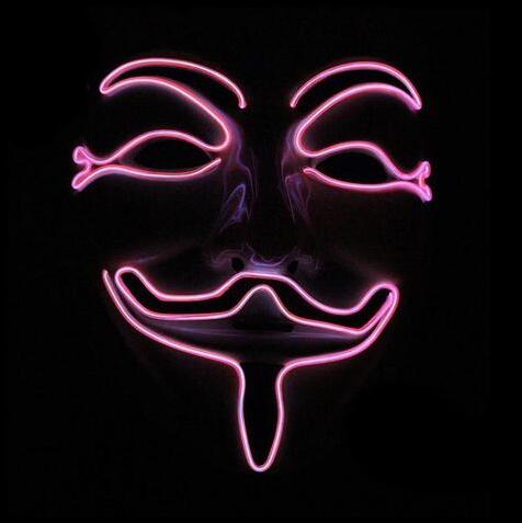 New LED Guy Fawkes Mask