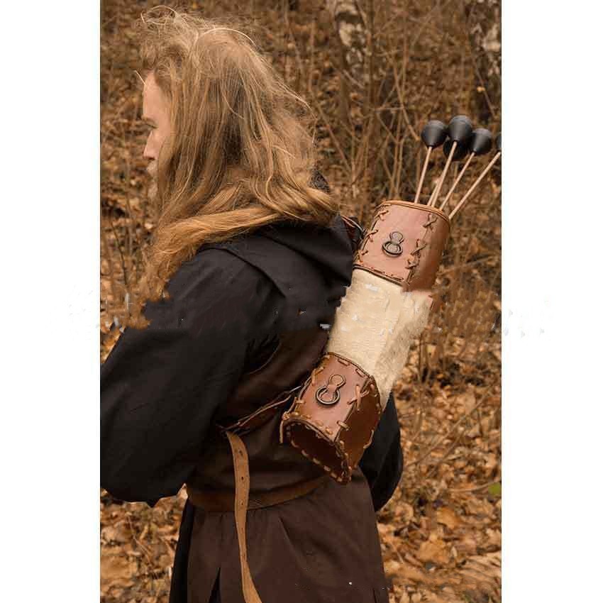 Warrior Hand Woven PU Skin Spliced Quiver