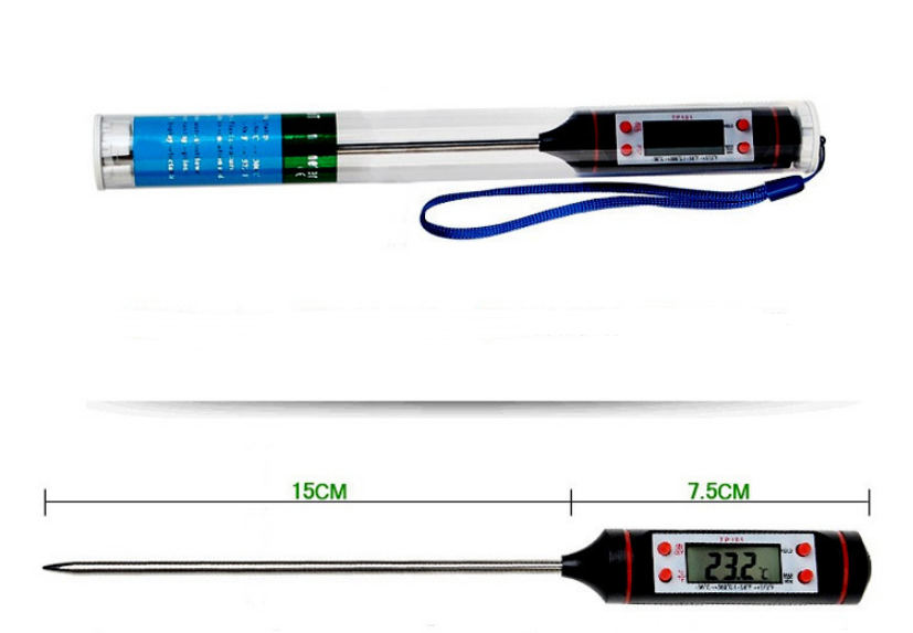 Kitchen oil thermometer kitchen barbecue baking temperature measurement electronic food thermometer