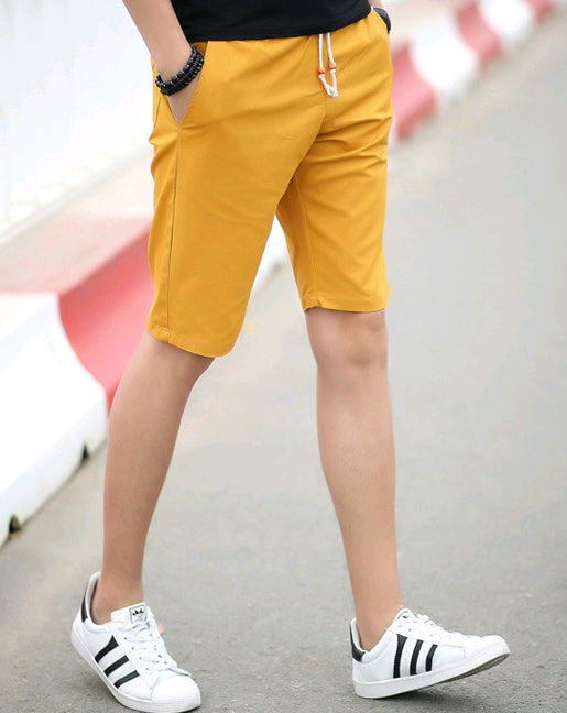 Summer Men's Cotton Shorts Casual Five Pants Summer Beach Pants