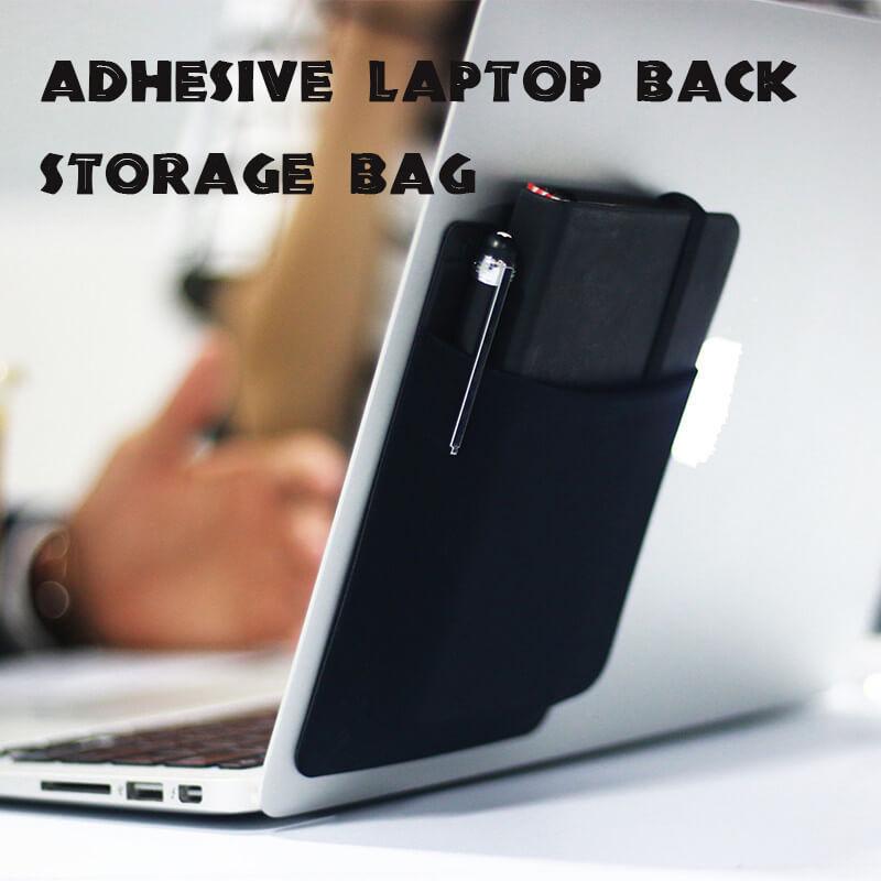 Adhesive Laptop Back Storage Bag Laptop Organizer