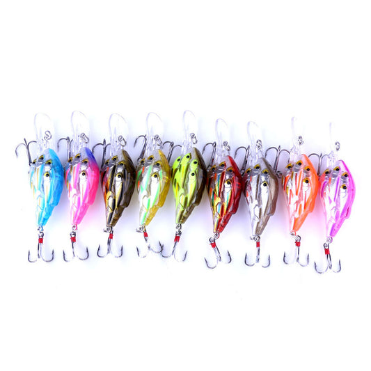 Fish Feather Hook Rock Lure Tossing Sea Fishing Floating Water Hard Bait