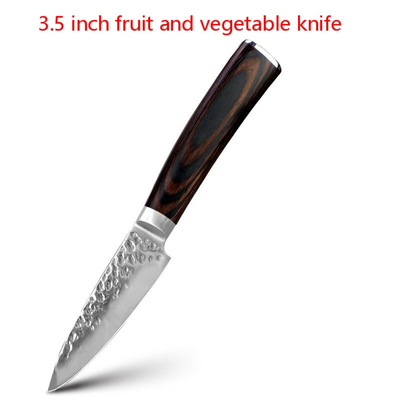 Stainless steel kitchen knives with knife set 6 pieces loose set