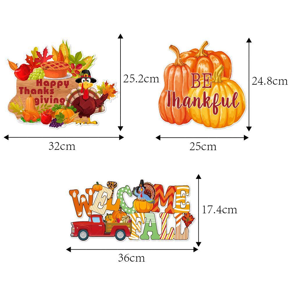 Thanksgiving Party Decoration Pumpkin Door Hanging