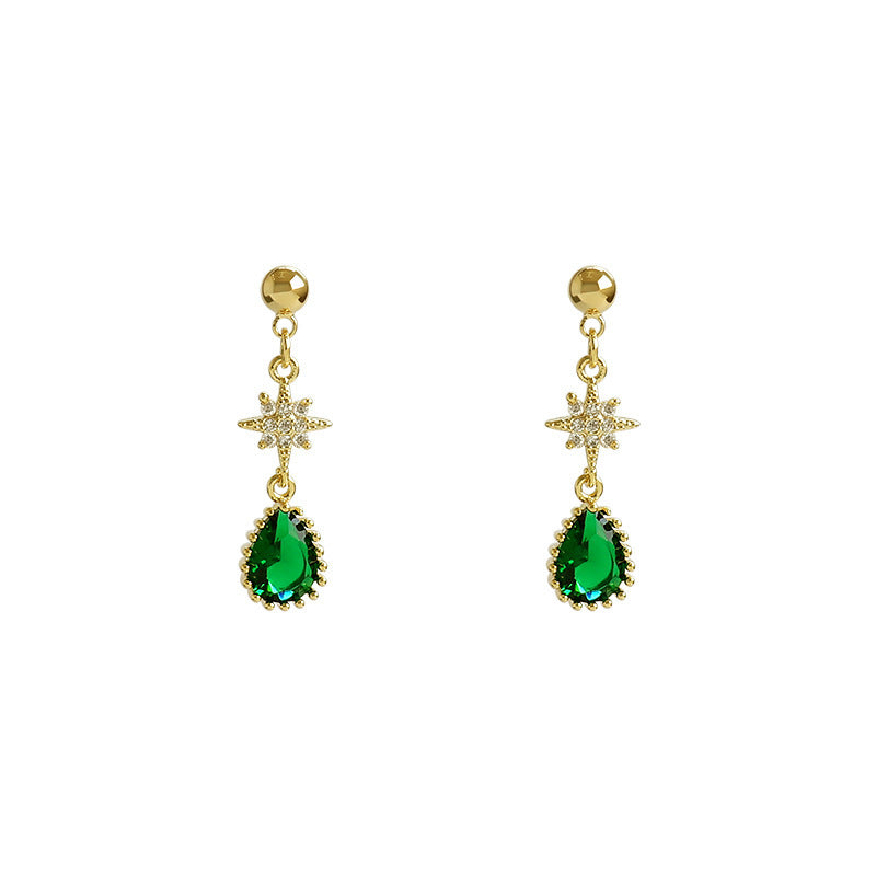 Emerald Drop Earrings