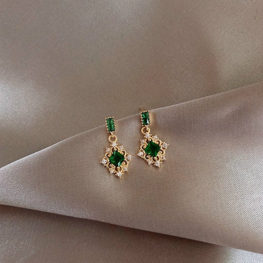 Fairy Emerald Stud Earrings