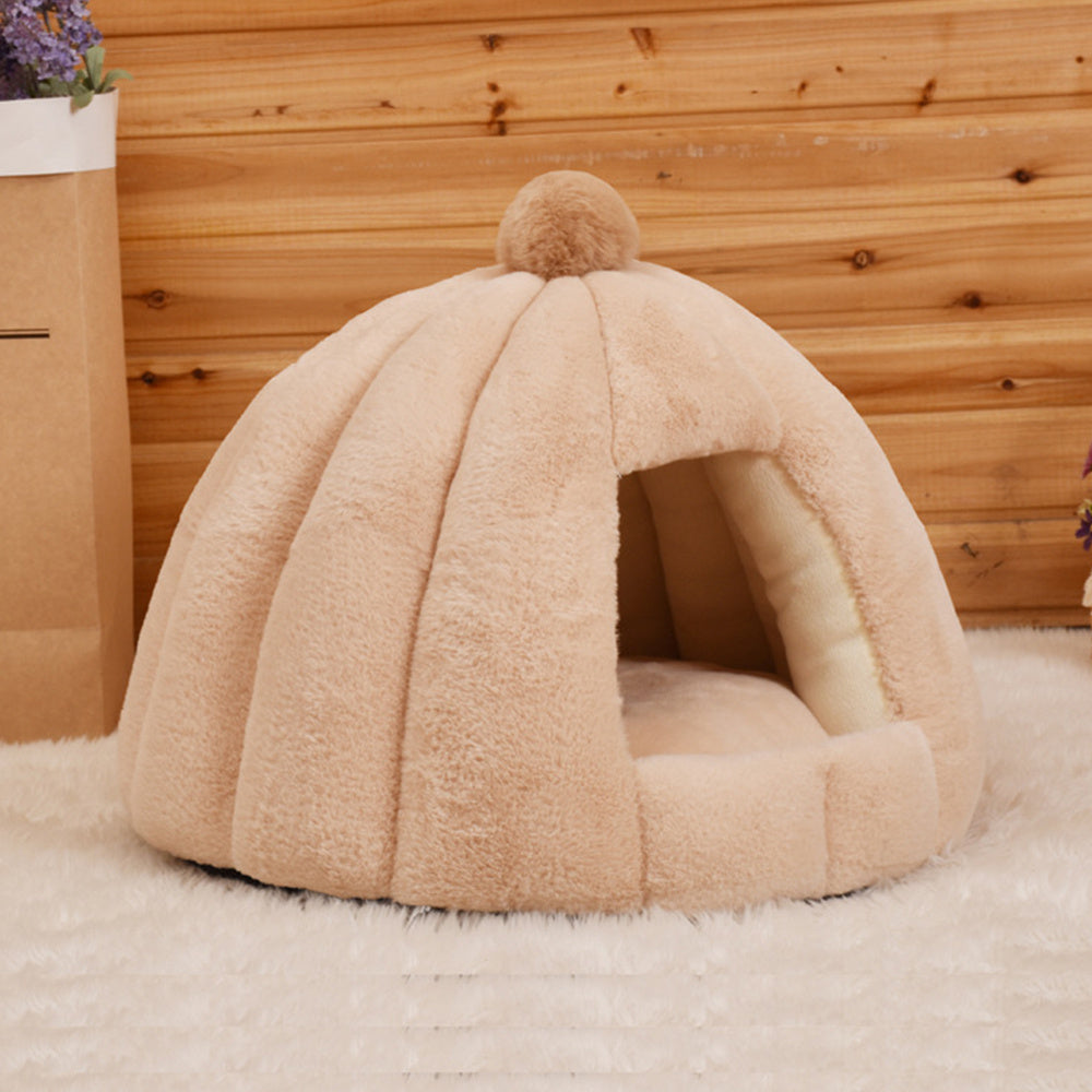 Winter thickened plush kennel