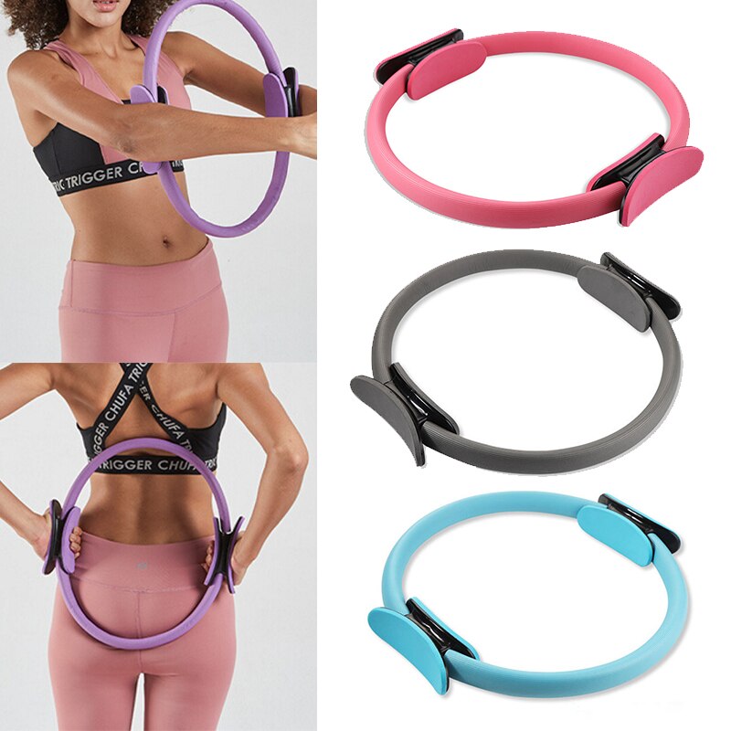 Yoga Fitness Pilates anillo mujeres niñas círculo mágico doble ejercicio gimnasio en casa entrenamiento deportes perder peso resistencia corporal