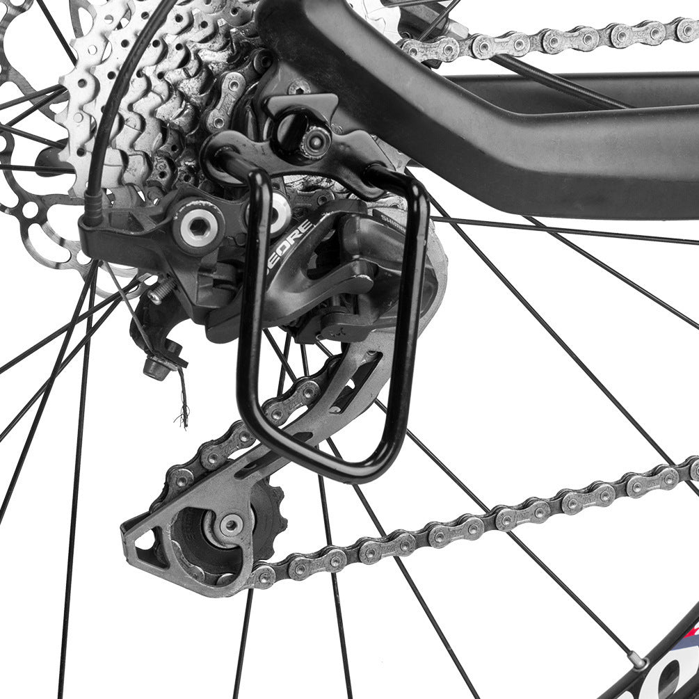 Mountain bike rear derailleur protector