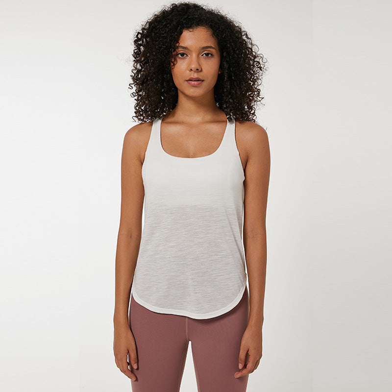 Camisetas sin mangas para mujer Yoga Running Fitness 