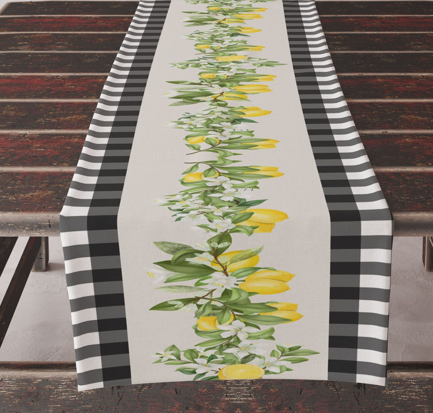 Spring And Summer Sunflower Printing Table Runner Summer Lemon Flower