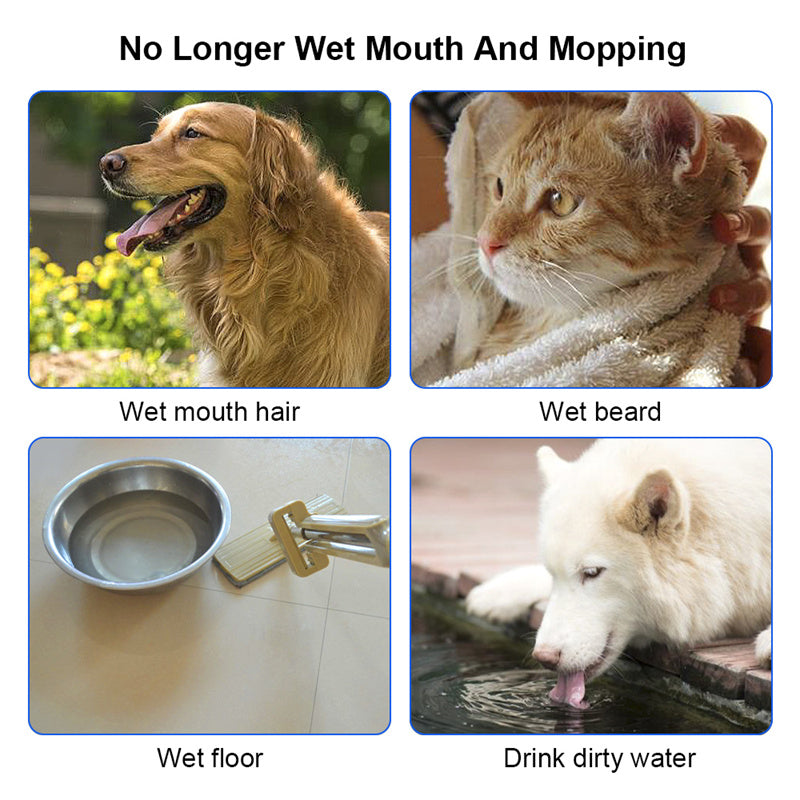 Cuenco de agua para perros y gatos, cuenco flotante de 1,5 l, dispensador de alimentador de agua lento antidesbordamiento, fuente para mascotas, suministros para perros ABS y PP