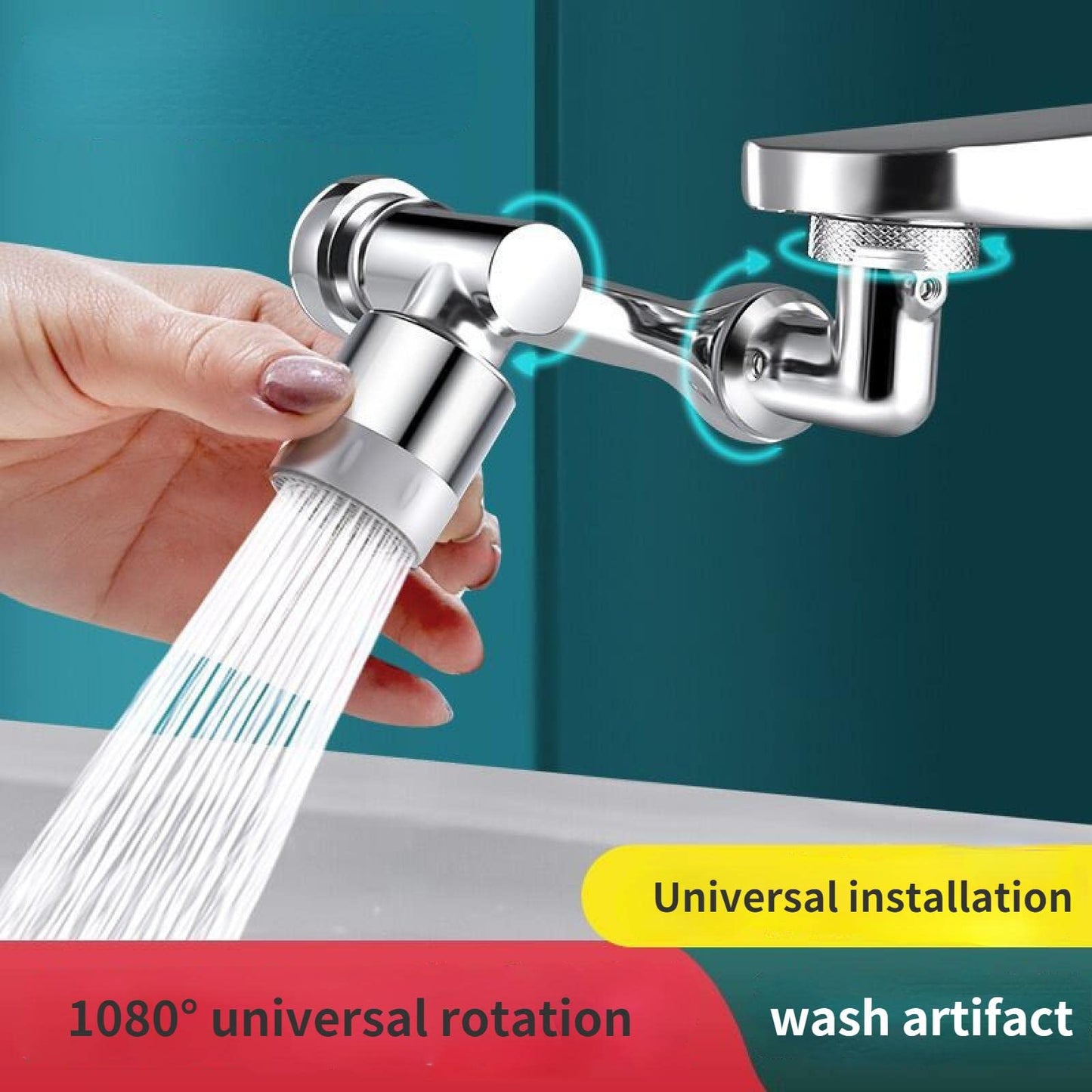 Aireador de grifo giratorio Universal 1080, extensor de grifo multifunción, ducha giratoria Universal resistente a salpicaduras